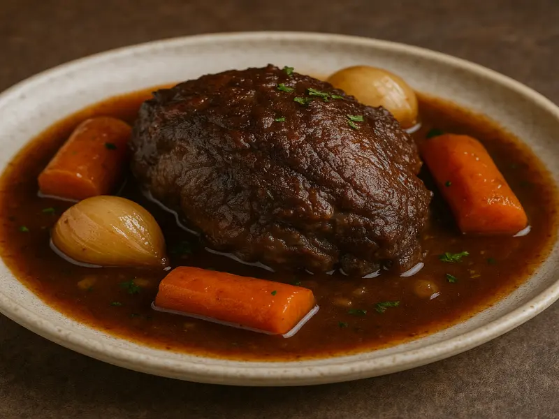 Joue de bœuf braisée